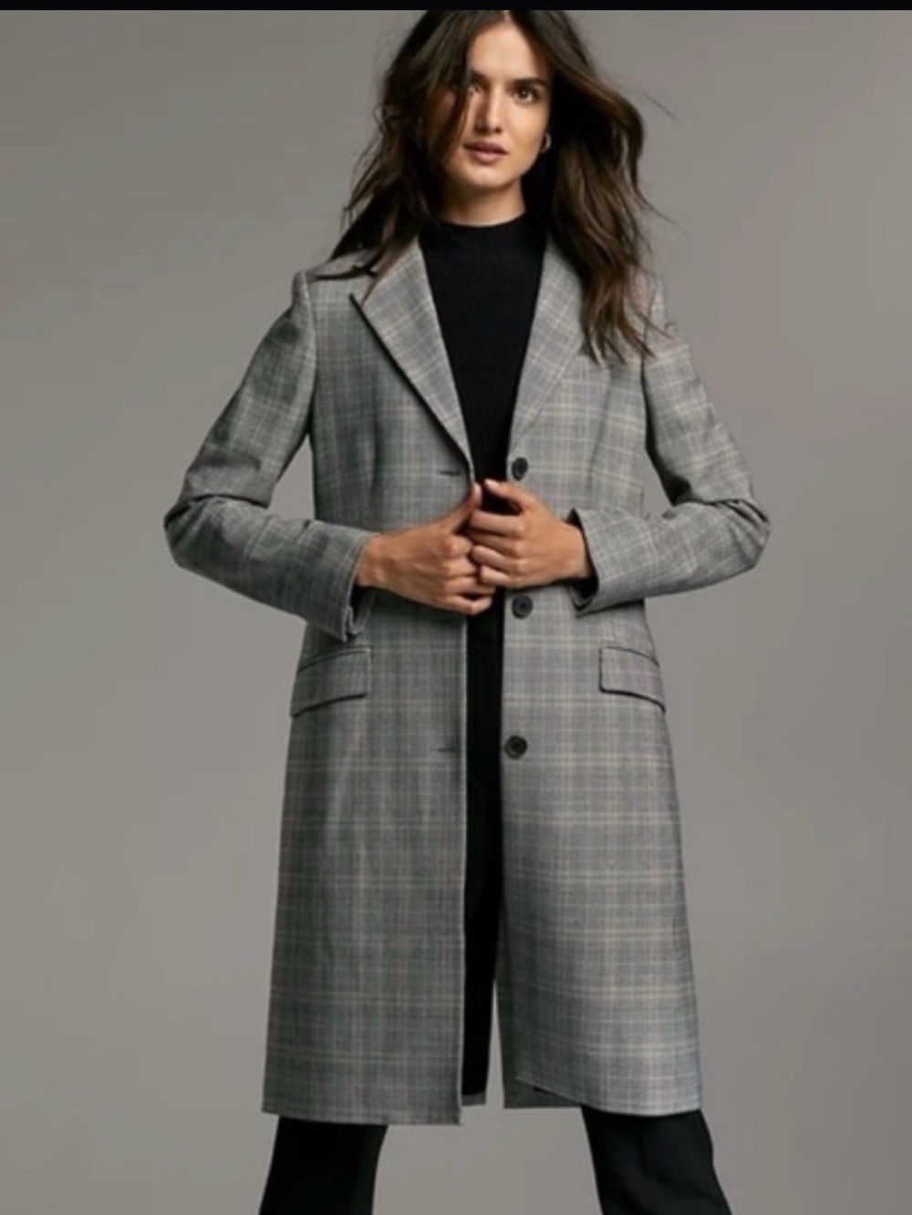 Aritzia Babaton Plaid Trent Coat